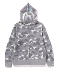 A BATHING APE CITY CAMO SHARK FULL ZIP HOODIE