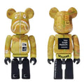 A BATHING APE BAPE x MEDICOM TOY VGH SUNFLOWER SHARK BE@RBRICK 100%&400% SET