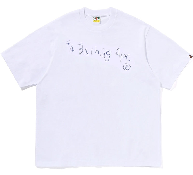 A BATHING APE HAND DRAW A BATHING APE RELAXED FIT TEE