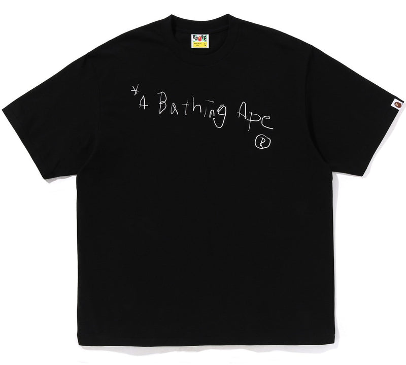 A BATHING APE HAND DRAW A BATHING APE RELAXED FIT TEE