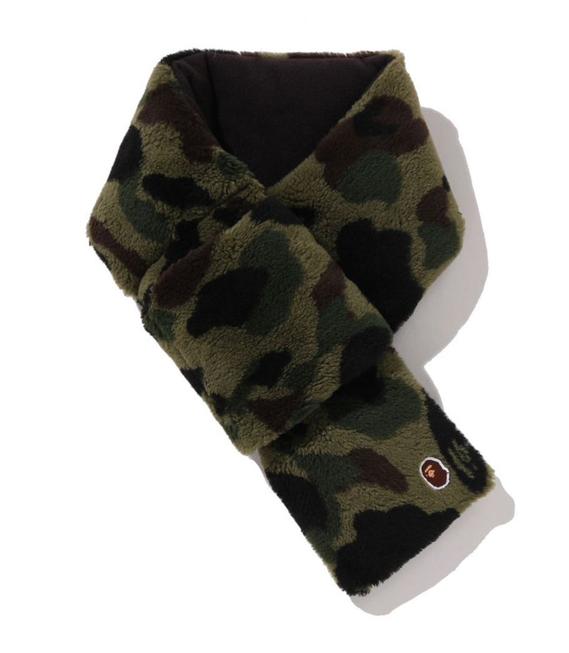 A BATHING APE 1ST CAMO FLEECE SCARF