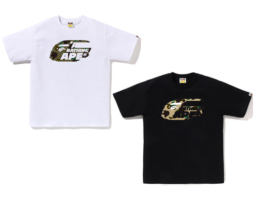A BATHING APE 1ST CAMO MOVING APE HEAD TEE