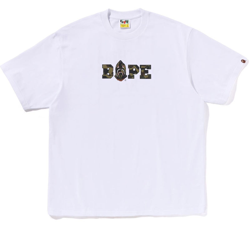 A BATHING APE 1ST CAMO BAPE LOGO RELAXED FIT TEE