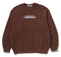 A BATHING APE BAPE SLOGAN RELAXED FIT CREWNECK SWEAT SHIRT