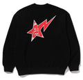 A BATHING APE BAPE SLOGAN RELAXED FIT CREWNECK SWEAT SHIRT