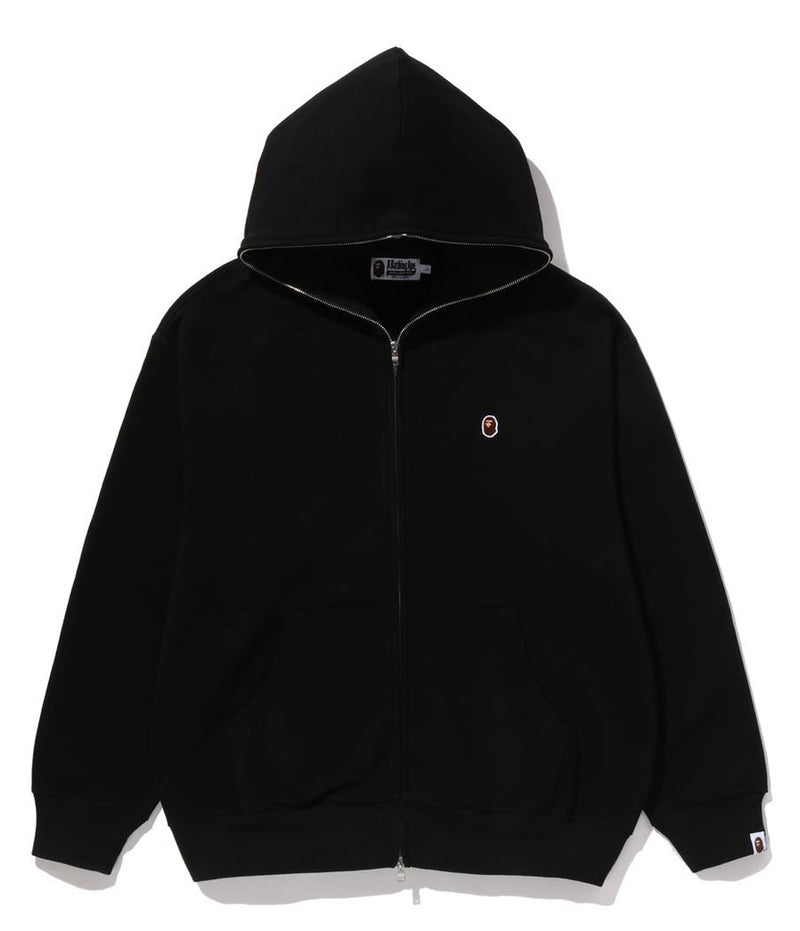 A BATHING APE ONE POINT FULL ZIP HOODIE
