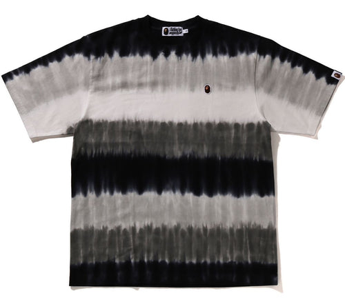 A BATHING APE DRIP STRIPE ONE POINT RELAXED FIT TEE