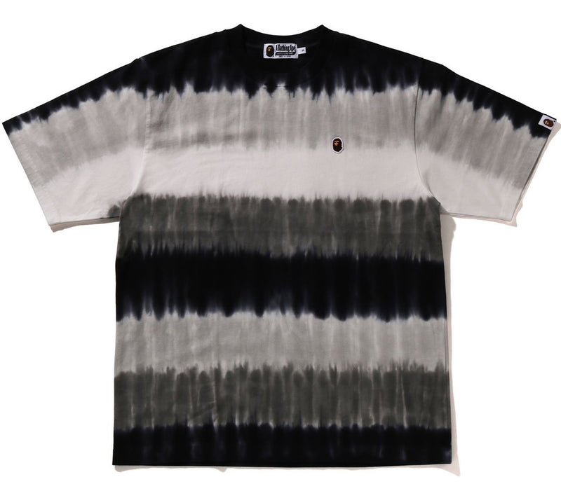 A BATHING APE DRIP STRIPE ONE POINT RELAXED FIT TEE