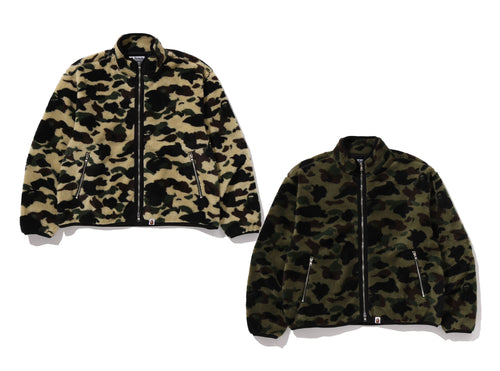 A BATHING APE 1ST CAMO FLEECE JACKET