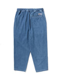 A BATHING APE ONE POINT 1 PLEAT ELASTICATED DENIM PANTS