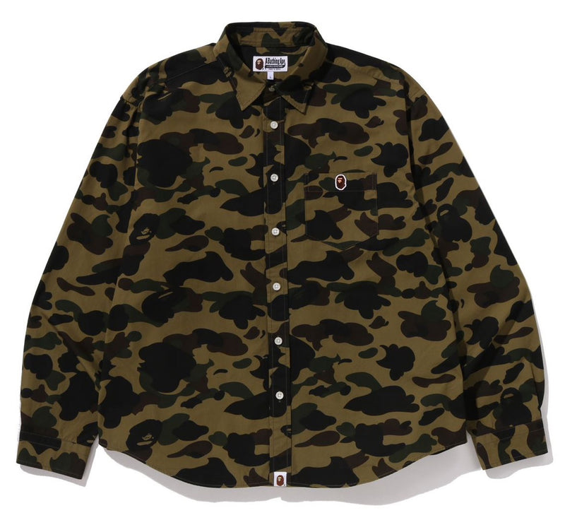 A BATHING APE 1ST CAMO ONE POINT RELAXED FIT L/S SHIRT