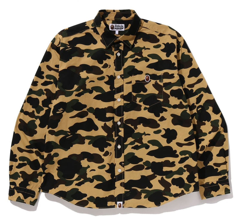 A BATHING APE 1ST CAMO ONE POINT RELAXED FIT L/S SHIRT