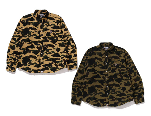 A BATHING APE 1ST CAMO ONE POINT RELAXED FIT L/S SHIRT