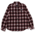 A BATHING APE FLANNEL CHECK TACTICAL SHIRT