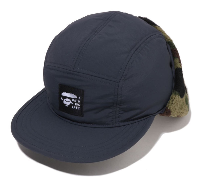 A BATHING APE 1ST CAMO PUFFY FLIGHT CAP
