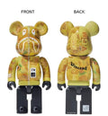 A BATHING APE BAPE x MEDICOM TOY VGH SUNFLOWER SHARK BE@RBRICK 100%&400% SET