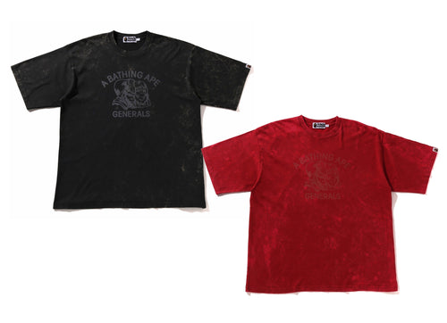 A BATHING APE PIGMENT DYE GENERALS RELAXED FIT TEE