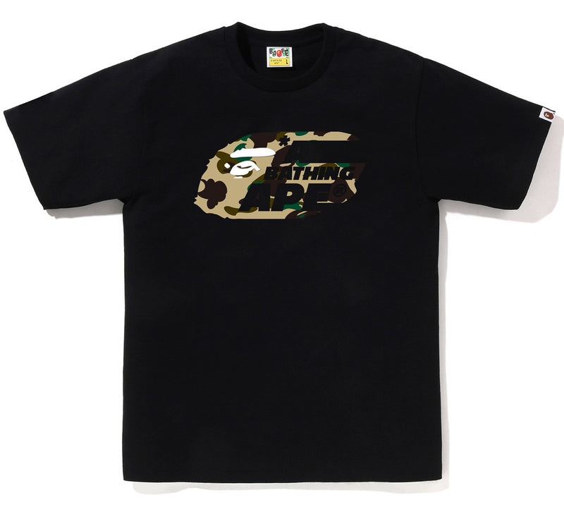A BATHING APE 1ST CAMO MOVING APE HEAD TEE