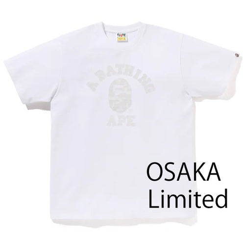 A BATHING APE UMEDA SOLID CAMO COLLEGE TEE ( OSAKA Limited )