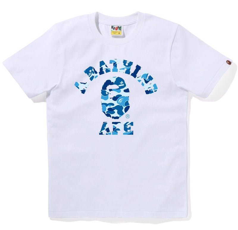 A BATHING APE Ladies' ABC CAMO COLLEGE TEE - happyjagabee store