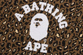 A BATHING APE Ladies' BAPE LEOPARD CREWNECK ( RELAXED FIT )
