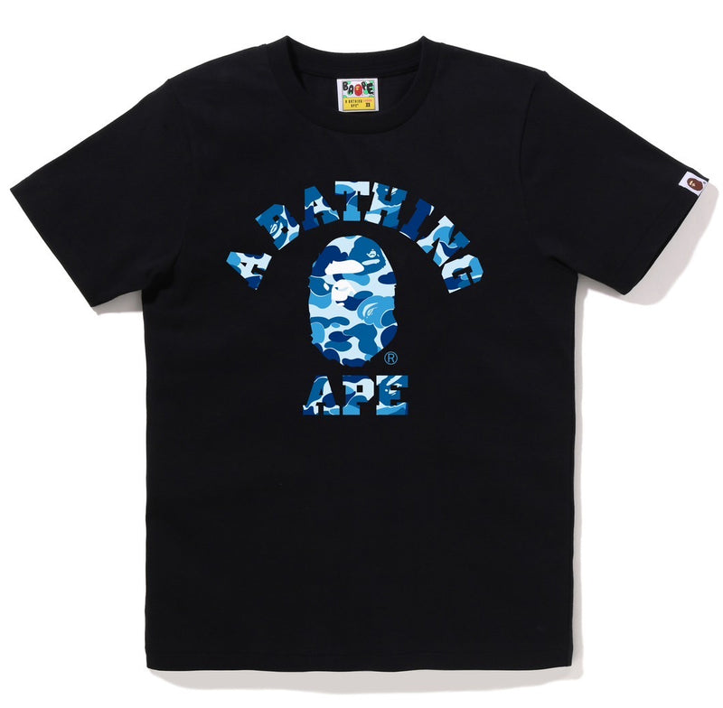 A BATHING APE Ladies' ABC CAMO COLLEGE TEE - happyjagabee store