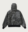 A BATHING APE CROC PATTERN LEATHER JACKET