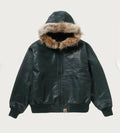 A BATHING APE CROC PATTERN LEATHER JACKET