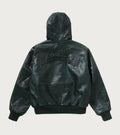 A BATHING APE CROC PATTERN LEATHER JACKET