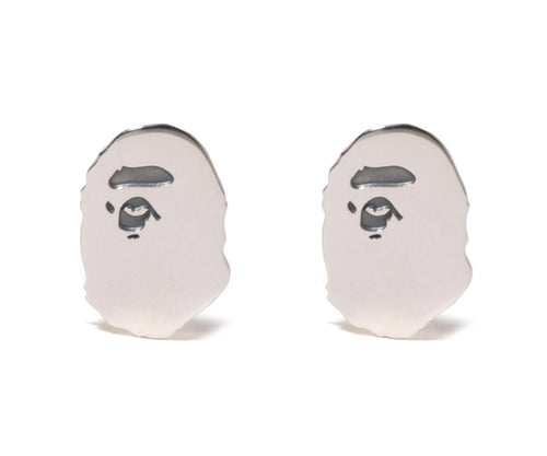 A BATHING APE APE HEAD SILVER 925 EARRINGS