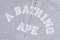 A BATHING APE Ladies' ONE POINT CHECK BOXER LAYERED SWEAT JORTS