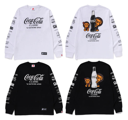 A BATHING APE BAPE x COCA-COLA MILO L/S TEE