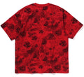 A BATHING APE FLORAL SOLID CAMO LOGO RELAXED FIT TEE