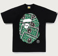 A BATHING APE BAPE CARD BIG APE HEAD TEE ( ONLINE EXCLUSIVE )