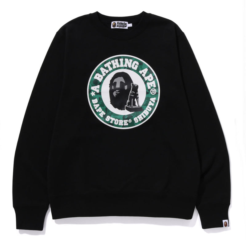 A BATHING APE BAPE STORE SHIBUYA CREWNECK SWEAT SHIRT SHIBUYA LIMITED