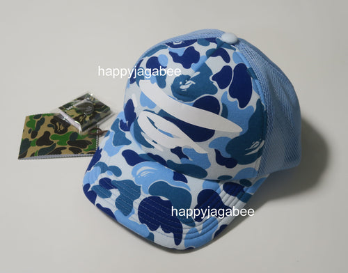 A BATHING APE ABC CAMO APE FACE MESH CAP