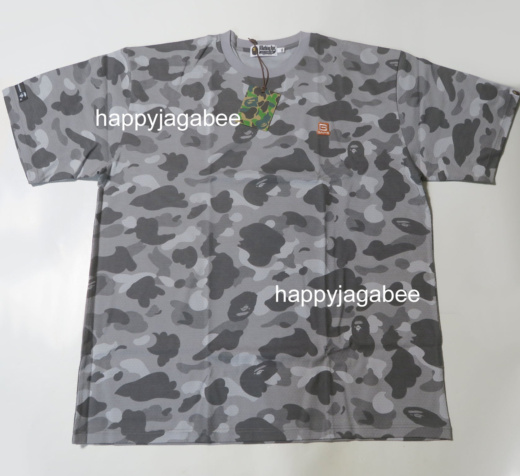 BAPE Honeycomb Camo Tee Grey