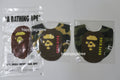 A BATHING APE BAPE KIDS 1ST CAMO APE HEAD MOTIF BIB