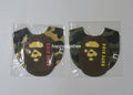 A BATHING APE BAPE KIDS 1ST CAMO APE HEAD MOTIF BIB