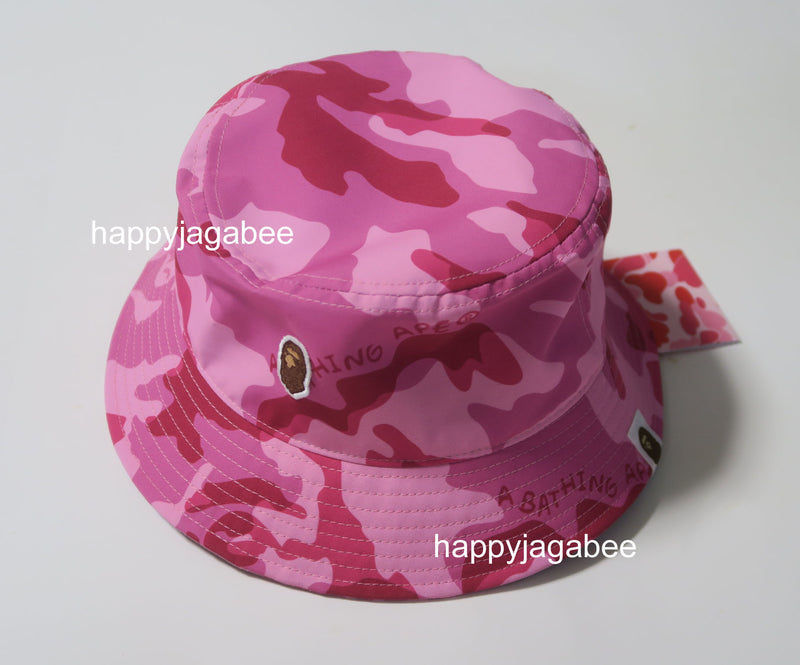A BATHING APE Ladies' WOODLAND CAMO BUCKET HAT