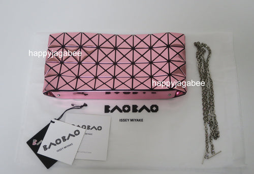 BAO BAO ISSEY MIYAKE PRISM CLUTCH SHOULDER BAG Pink