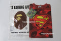 A BATHING APE BAPE KIDS BAPE X DC SUPERMAN COLOR CAMO TEE