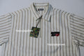 A BATHING APE BAPE STRIPE HALF-ZIP S/S SHIRT