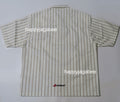 A BATHING APE BAPE STRIPE HALF-ZIP S/S SHIRT