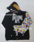 A BATHING APE MULTI CAMO NYC LOGO SHARK HOODIE
