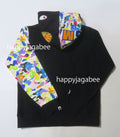 A BATHING APE MULTI CAMO NYC LOGO SHARK HOODIE