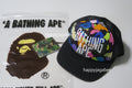 A BATHING APE MULTI CAMO NYC LOGO MESH CAP