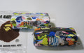 A BATHING APE MULTI CAMO NYC LOGO FLIGHT POUCH