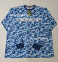 A BATHING APE ABC CAMO MESH RELAXED L/S TEE