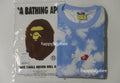 A BATHING APE CLOUD HEAD BLEACH DYE TEE